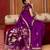 purple pure munga art silk handloom weaving saree with organza weaving pallu