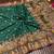 Dark Green Color Kashmiri Thread Woven Work Pashmina Silk Blend  Saree