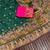 Dark Green Color Kashmiri Thread Woven Work Pashmina Silk Blend  Saree