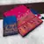 Rani Pink Color Kashmiri Thread Woven Work Pashmina Silk Blend  Saree