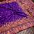 Purple Color Kashmiri Thread Woven Work Pashmina Silk Blend  Saree