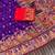 Purple Color Kashmiri Thread Woven Work Pashmina Silk Blend  Saree