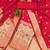 Red soft banarasi silk pure zari woven design dress material