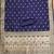 Navy blue soft banarasi silk pure zari woven design dress material
