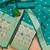 Teal soft banarasi silk pure zari woven design dress material