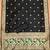 Black soft banarasi silk pure zari woven design dress material