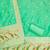 Sea green soft banarasi silk pure zari woven design dress material