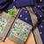 Navy blue soft banarasi silk pure zari woven design dress material