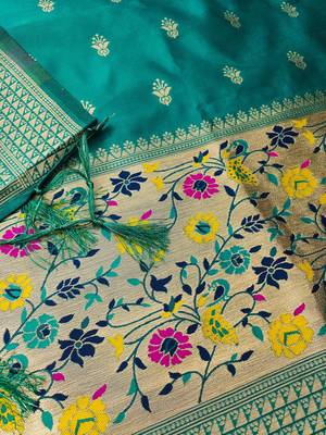 Rama soft silk blend silk pure zari woven dress material 2