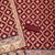 Maroon soft banarasi silk pure zari woven design dress material