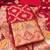 Red soft banarasi silk pure zari woven design dress material