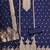 Navy blue soft banarasi silk pure zari woven design dress material