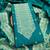 Teal soft banarasi silk pure zari woven design dress material