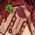 Maroon soft banarasi silk pure zari woven design dress material