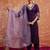Women's embroidered silk blend kurta pant sets with dupatta