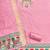 Baby pink soft banarasi silk pure zari woven design dress material