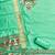 Sea green soft banarasi silk pure zari woven design dress material