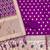 Purple soft banarasi silk pure zari woven design dress material