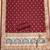 Maroon soft banarasi silk pure zari woven design dress material