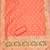 Orange soft banarasi silk pure zari woven design dress material