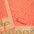 Orange soft banarasi silk pure zari woven design dress material