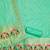 Sea green soft banarasi silk pure zari woven design dress material