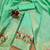 Sea green soft banarasi silk pure zari woven design dress material