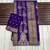 Purple Color Jari Jaqurad Weaving Chhinya Tisu Silk Blend Saree