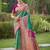 sea_green sea green new exclusive banarasi silk saree with unstitched blouse piece