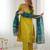 Women's art silk woven motiff kurta pant with dupatta set