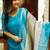 Women's art silk woven motiff kurta pant with dupatta set