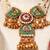 Gold plated kundan multicolor stones necklace set