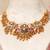 Gold plated kundan multicolor stones necklace set