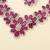Zircon red stones necklace set