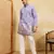 LAVENDER VISCOSE SILK THREAD & SEQUINS EMBROIDERED WORK WEDDING FESTIVAL MARRIAGE PARTY WEAR STRAIGHT MENS KURTA