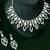 Zircon green stones necklace set
