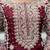 Gmy silk deep maroon pearl-work salwar kameez