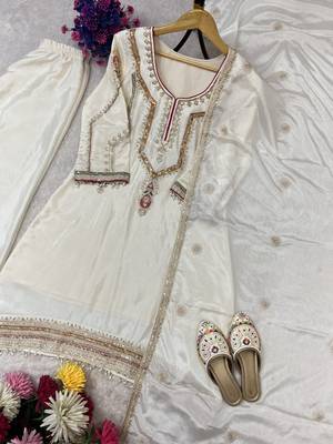 Chinon off white embellished palazzo set 2