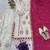 Chinon white and crimson salwar set