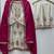 Chinon white and crimson salwar set