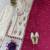 Chinon white and crimson salwar set