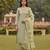 silk blend sage green embroidered salwar set