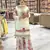 Off-white embroidered tissue silk kurta palazzo set