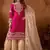 pink organza blend embroidered salwar suit