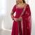 Georgette pink anarkali gown