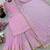 Georgette pink pearl-embellished salwar suit