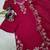 Embroidered pink silk blend Kurta Set with Dupatta