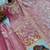 Silk onion pink embroidered palazzo suit