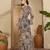 Women's chiffon printed maxi dress