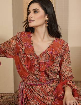Women's chiffon printed maxi dress 3